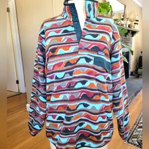 Patagonia Synchilla delta cinder geometric Multicolor Fleece Pullover